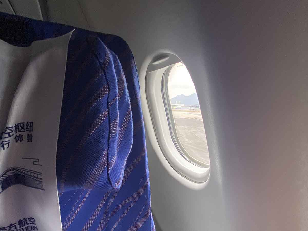 China Southern A330-300 economy class misaligned window