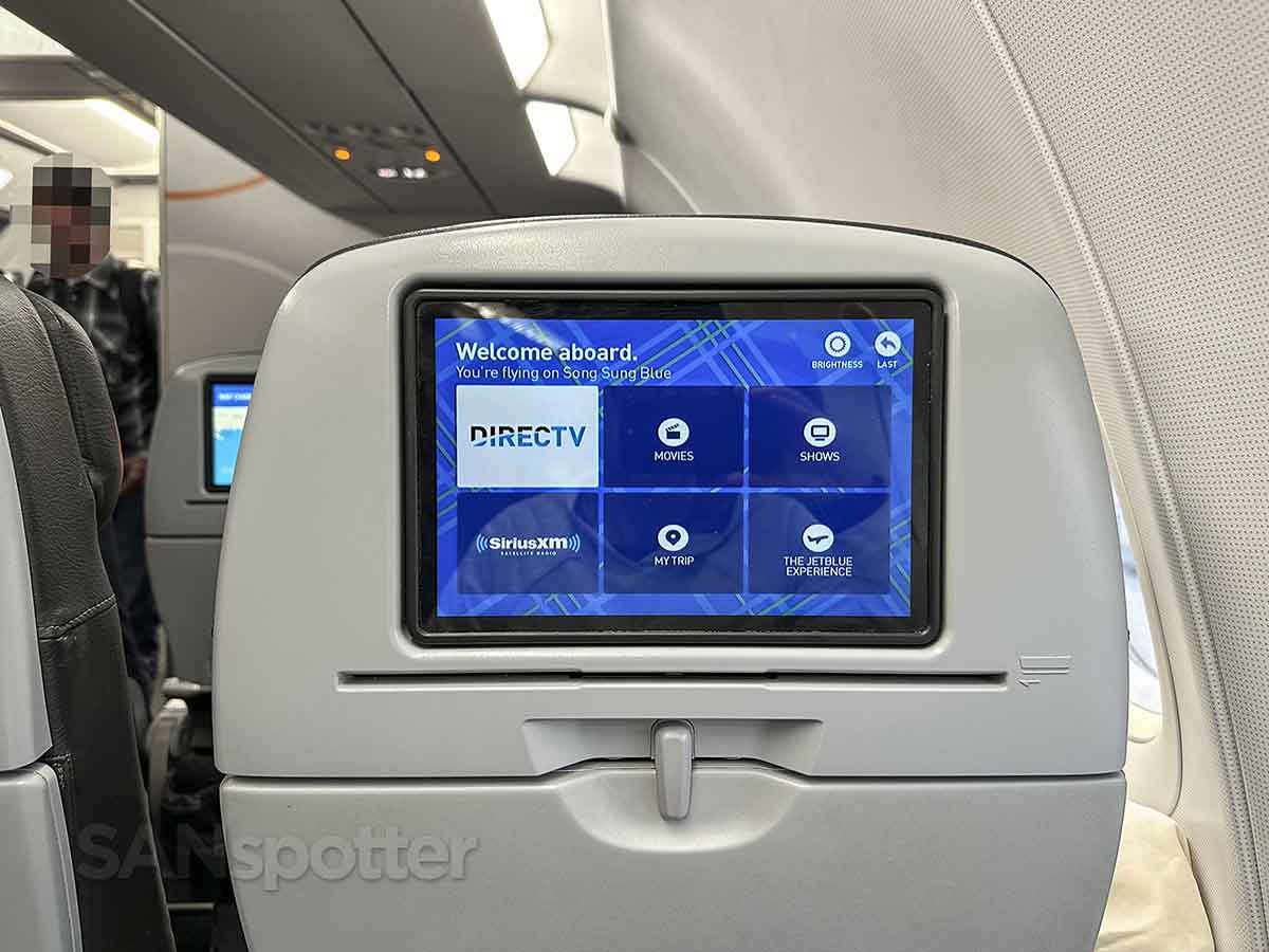 Jetblue a320 even more space seat video screen