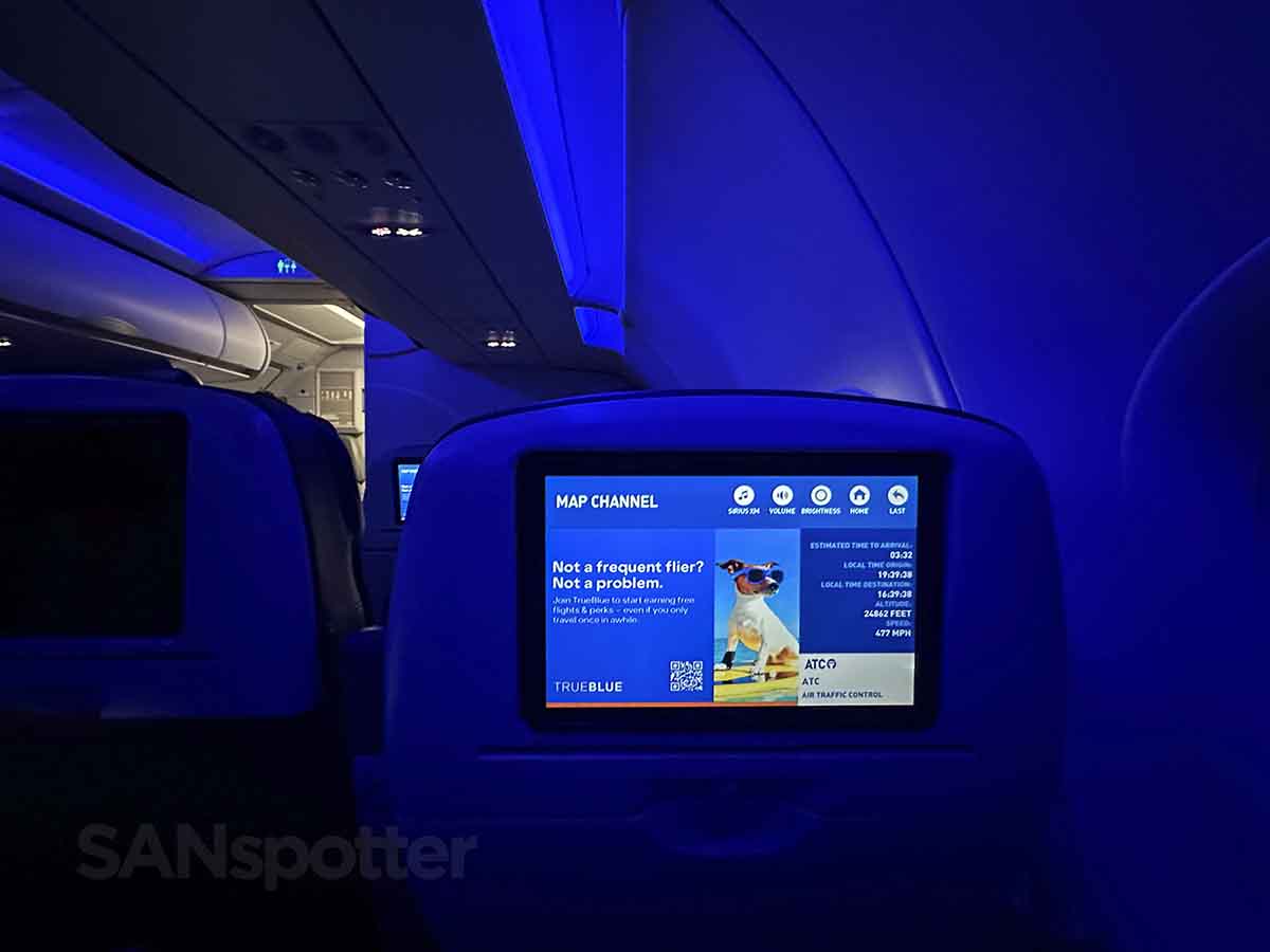 JetBlue A320 Even More Space in-flight entertainment advertisements
