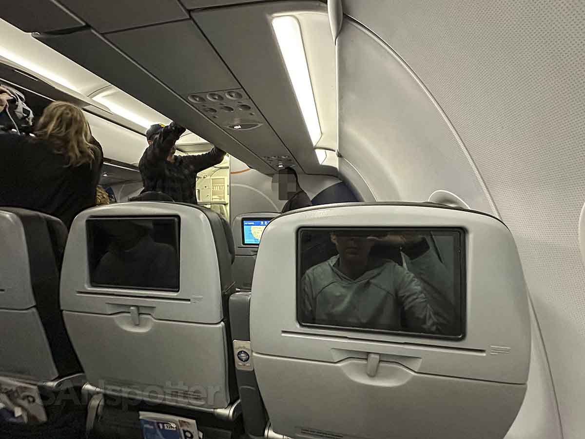 JetBlue A320 Even More Space seat passengers end of flight