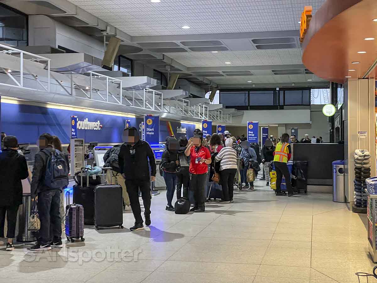 Southwest airlines check-in counter San Diego airport terminal one