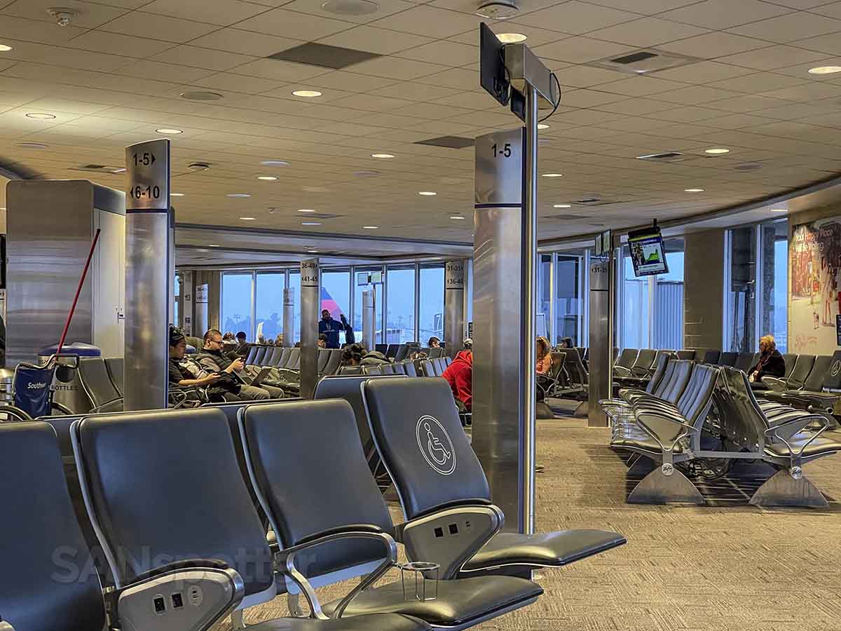 Empty gate terminal 1 San Diego airport