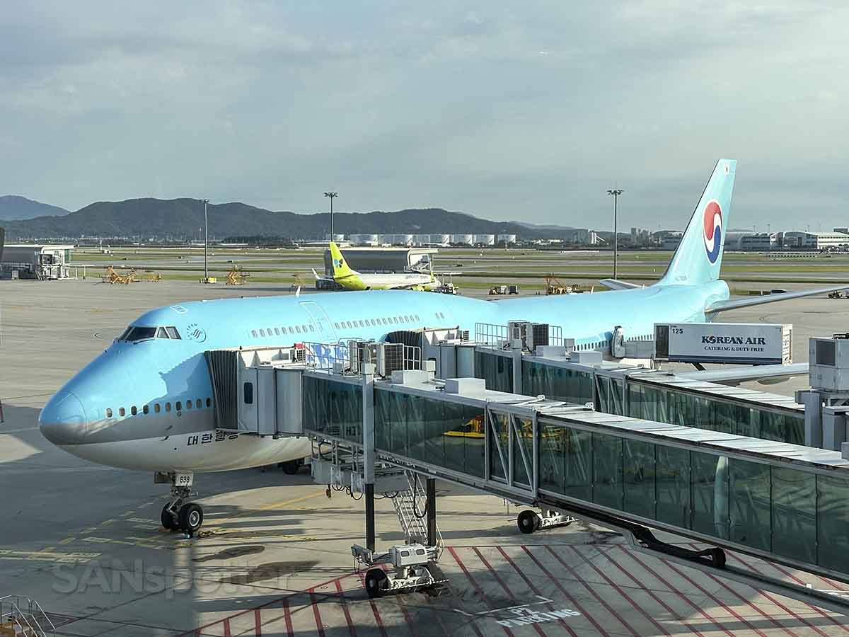Korean Air 747-8 parked at gate 267 ICN
