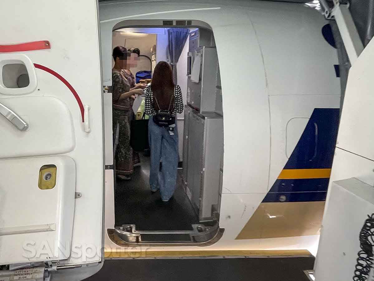 Singapore Airlines 737 MAX 8 forward boarding door