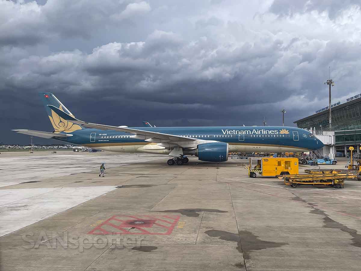 Storm over Ho Chi Minh City airport