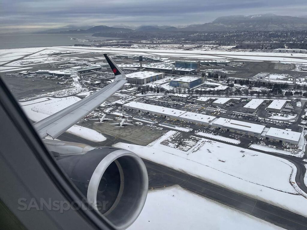 Departing runway 08R YVR
