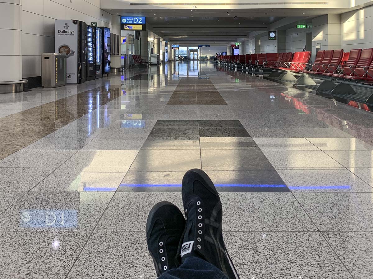 Waiting on my delayed flight terminal D Dubai international airport