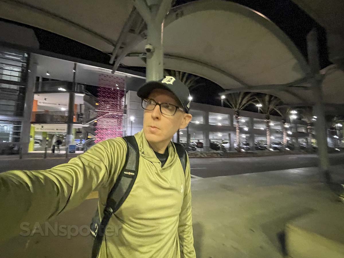 SANspotter walking into Terminal 2 East San Diego airport