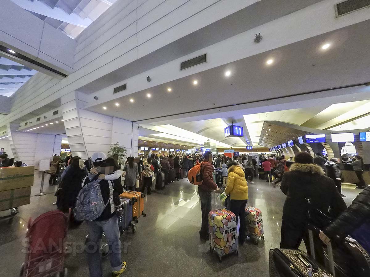 Check-in area terminal 1 Taipei Taoyuan Airport