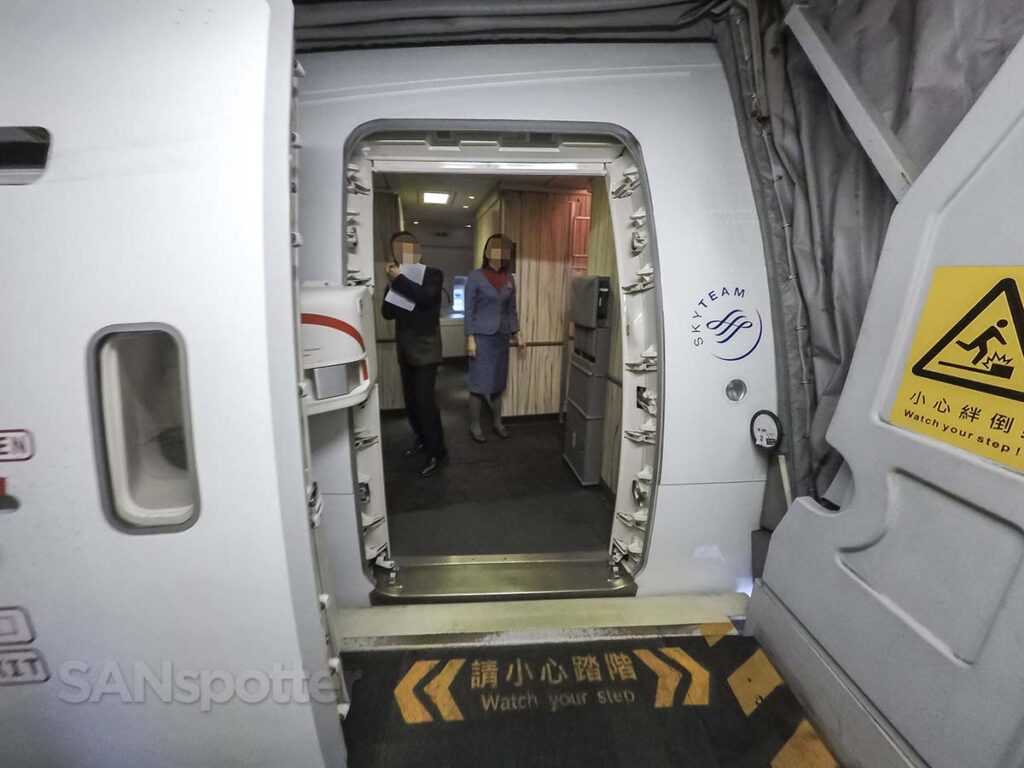 China Airlines 777-300ER forward boarding door