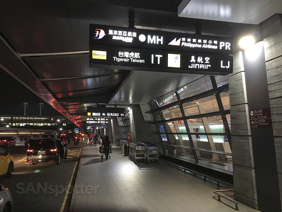 Entrance to terminal 1 Taipei Taoyuan Airport
