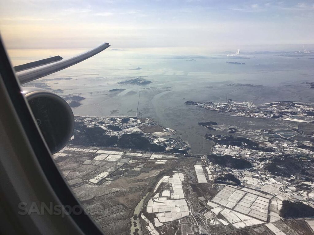 Approaching ICN airport in the winter