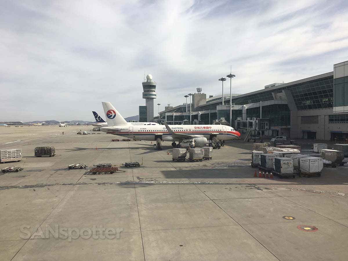 Pulling up to gate 126 ICN airport