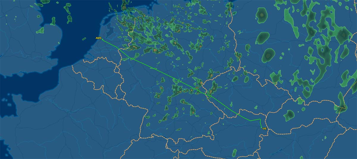 OS372 flight track