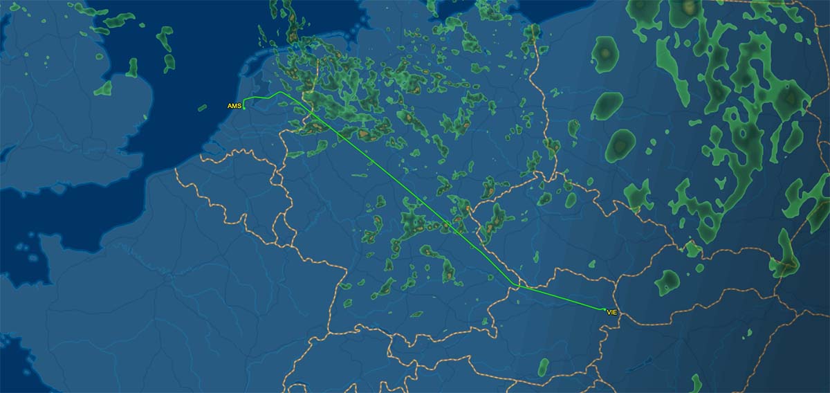 OS375 flight track