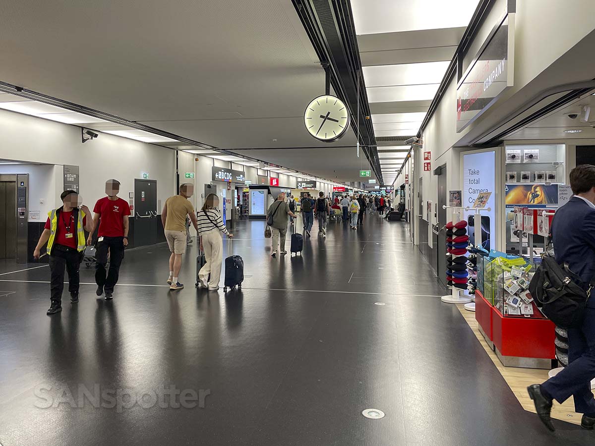 Inside the F concourse Vienna international airport