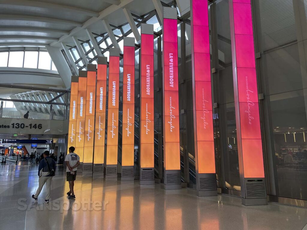 LAX terminal B video wall