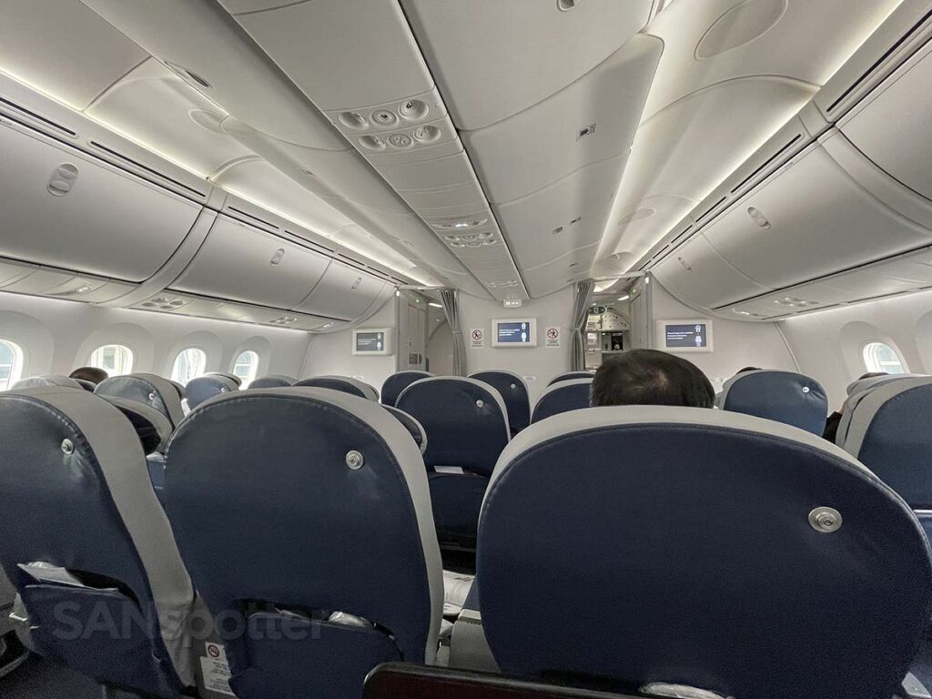 Air Premia 787-9 Premium Wide cabin looking forward from row 4