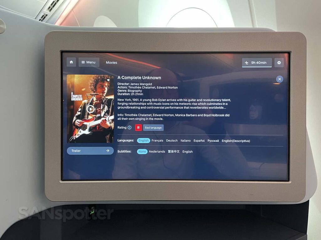 Movie details screen