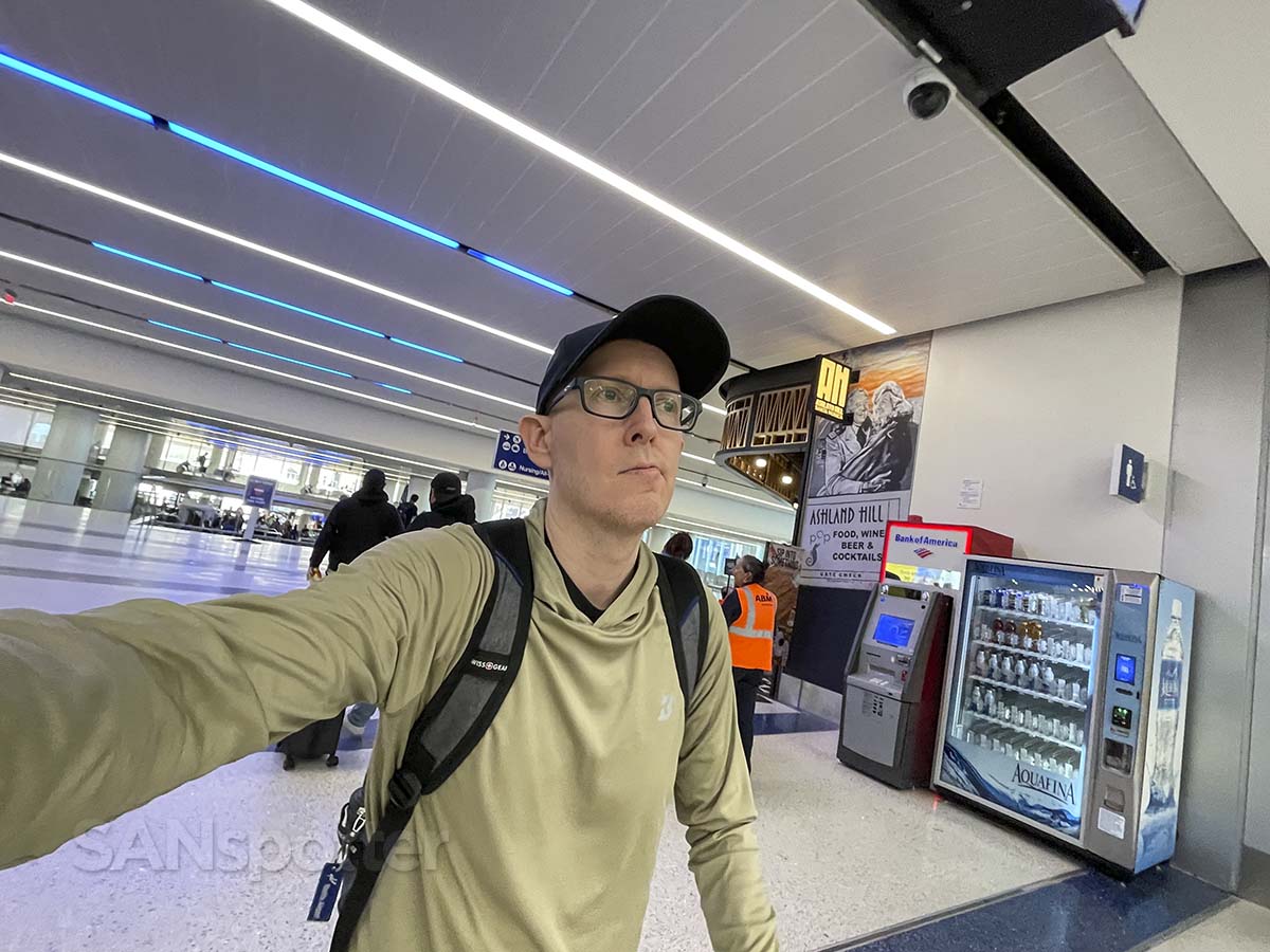 Scott (SANspotter) walking through terminal 7 at LAX