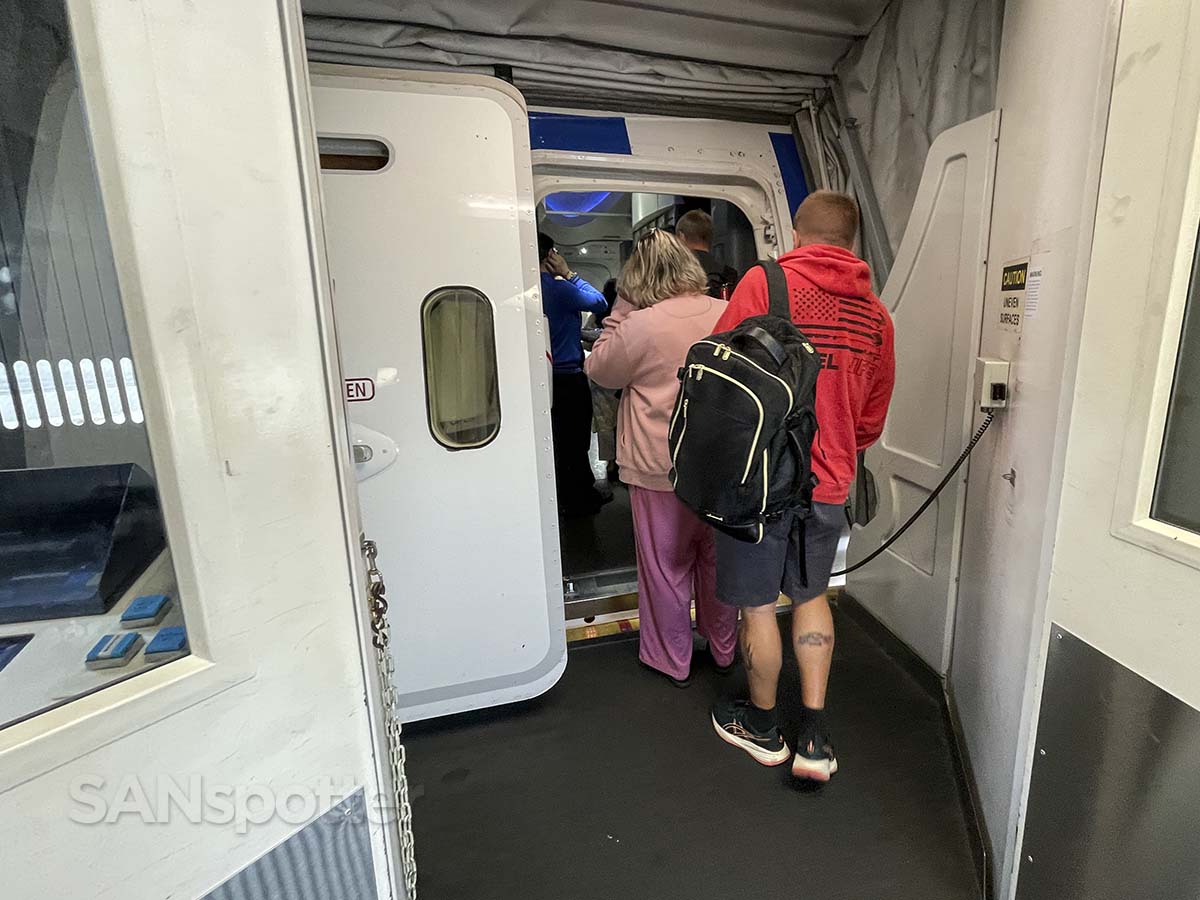 United Airlines 787-9 forward boarding door