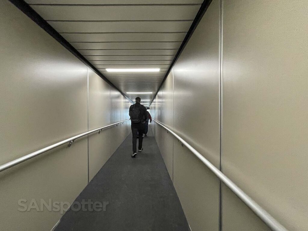 Gate B8 jet bridge Salt Lake City airport