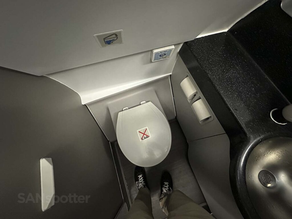 American Airlines A321T Flagship First lavatory toilet