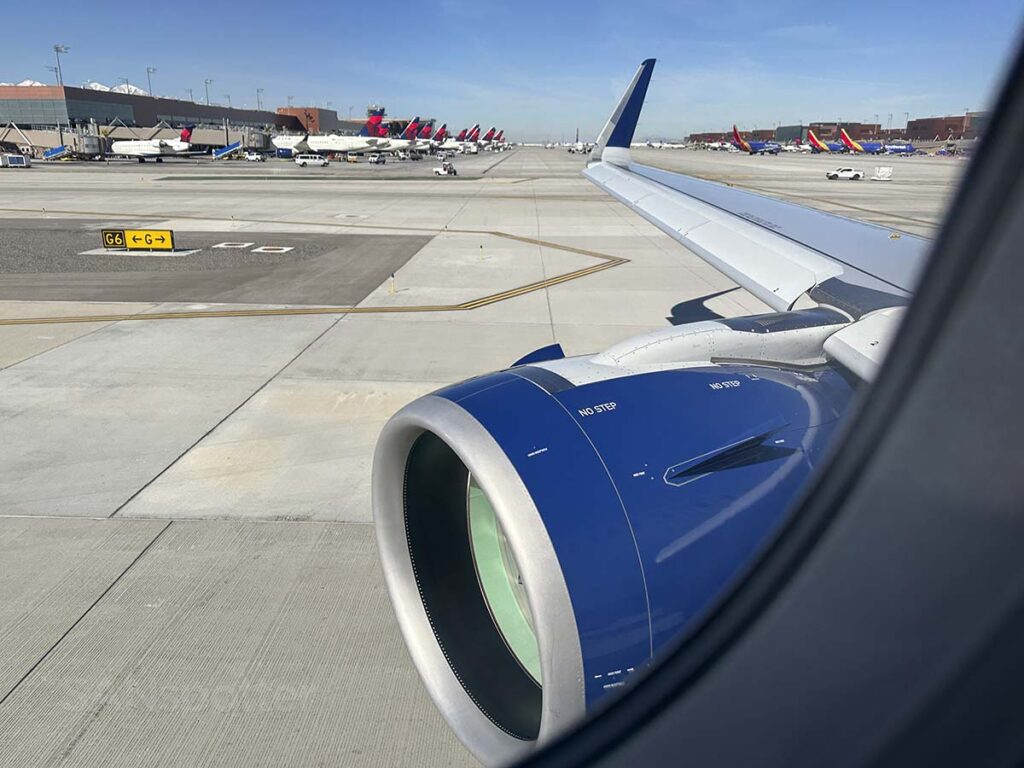 Delta A321neo a taxi to runway at the Salt Lake City airport