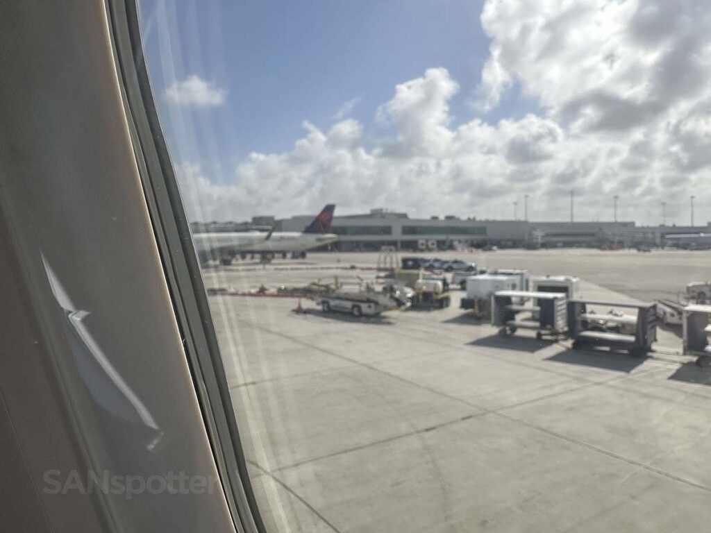 Pulling up to gate D6 in terminal 2 Fort Lauderdale airport