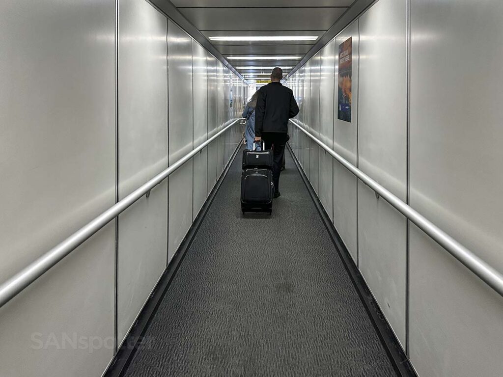 Gate B4 jet bridge West Palm Beach International Airport