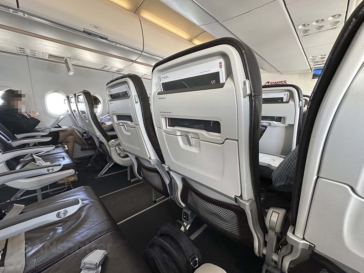 Swiss A320neo business class passengers
