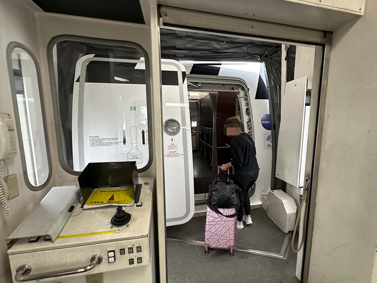 Japan Airlines A350-1000 mid cabin boarding door