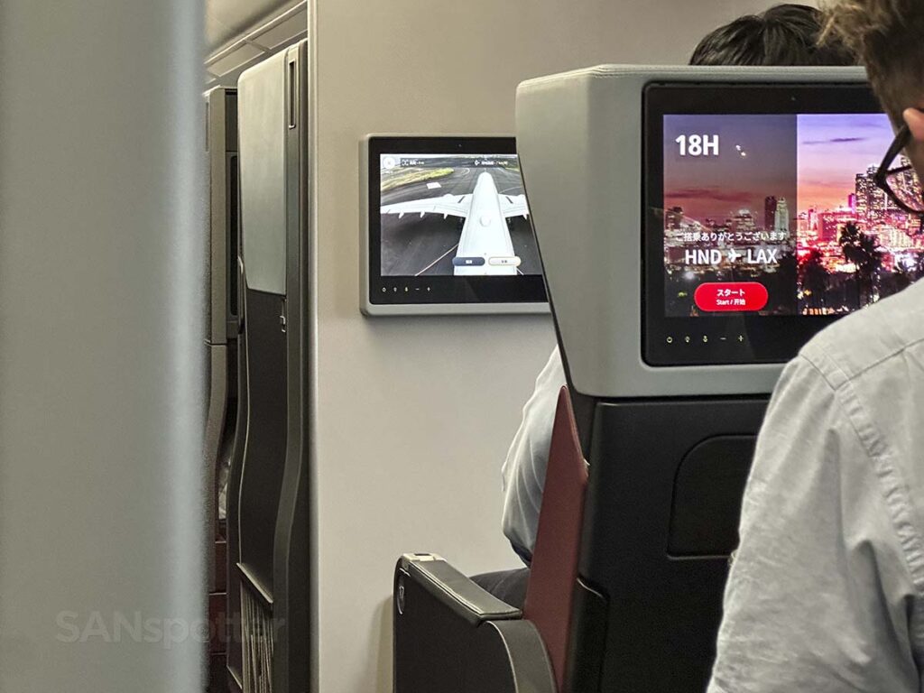 Looking forward from row 19 in JAL A350-1000 premium economy