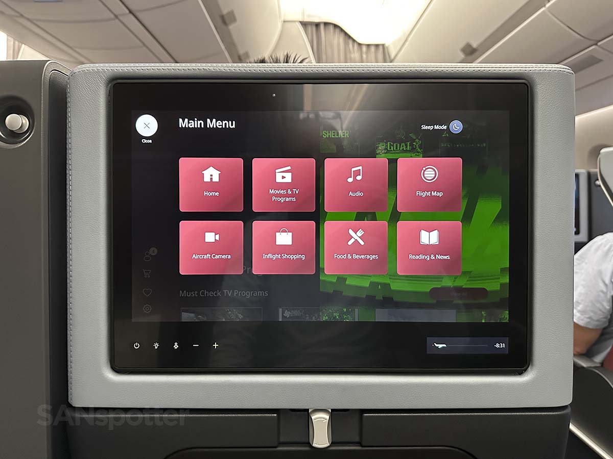 Glitching video screen at my seat (19G) in JAL A350-1000 Premium Economy