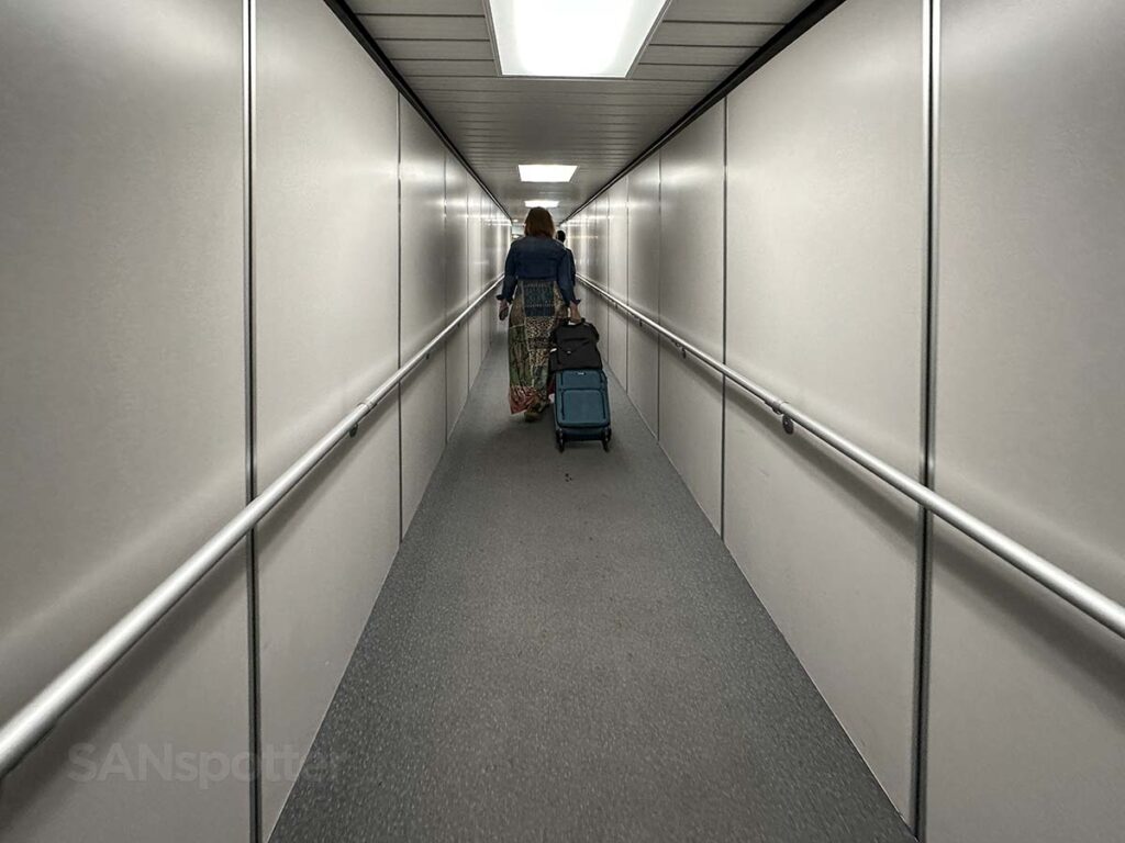 Inside gate A44 jet Bridge Denver International Airport