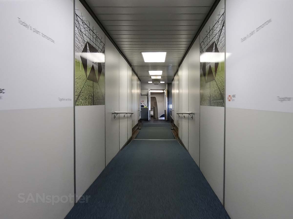Inside gate 83 jet bridge Vancouver Airport December 2018