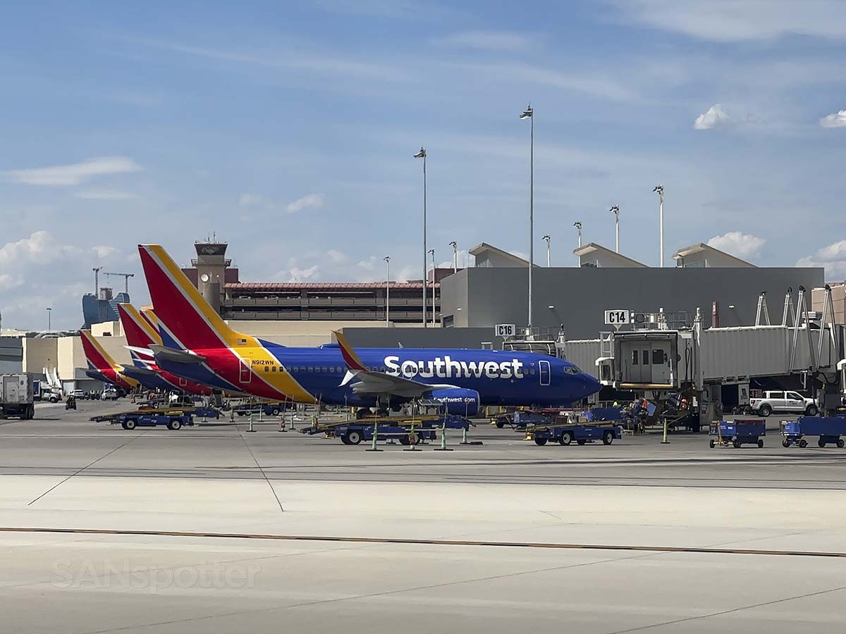 Concourse C (the Southwest Airlines terminal) at the Las Vegas airport
