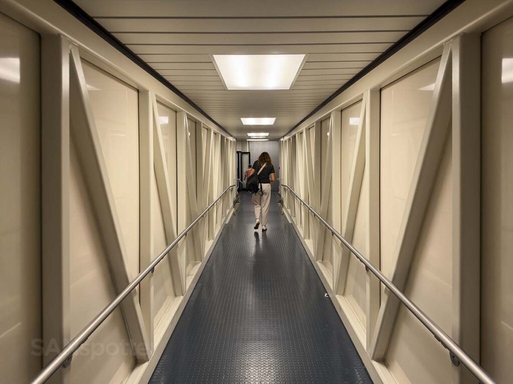 Inside gate G2 jet Bridge Honolulu International Airport