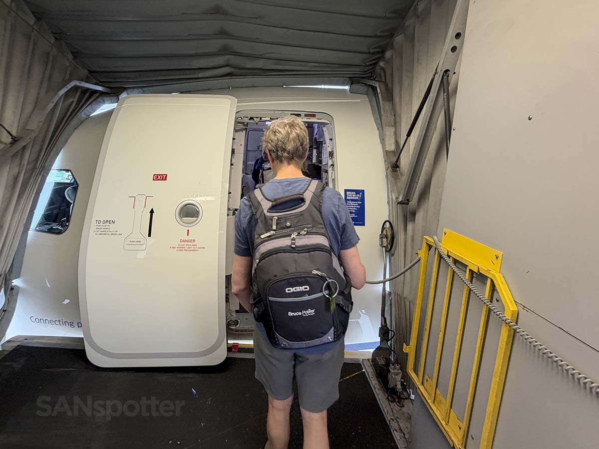 United Airlines Airbus A321XLR forward boarding door