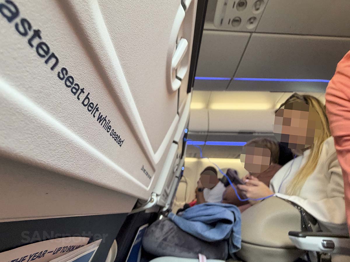 Passengers sitting in row 40 United Airlines A321XLR economy